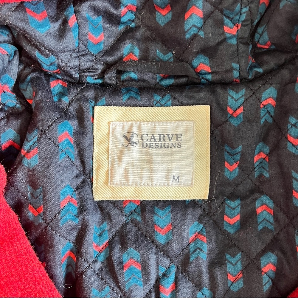 Red Wool Coat - Picture 3 of 7